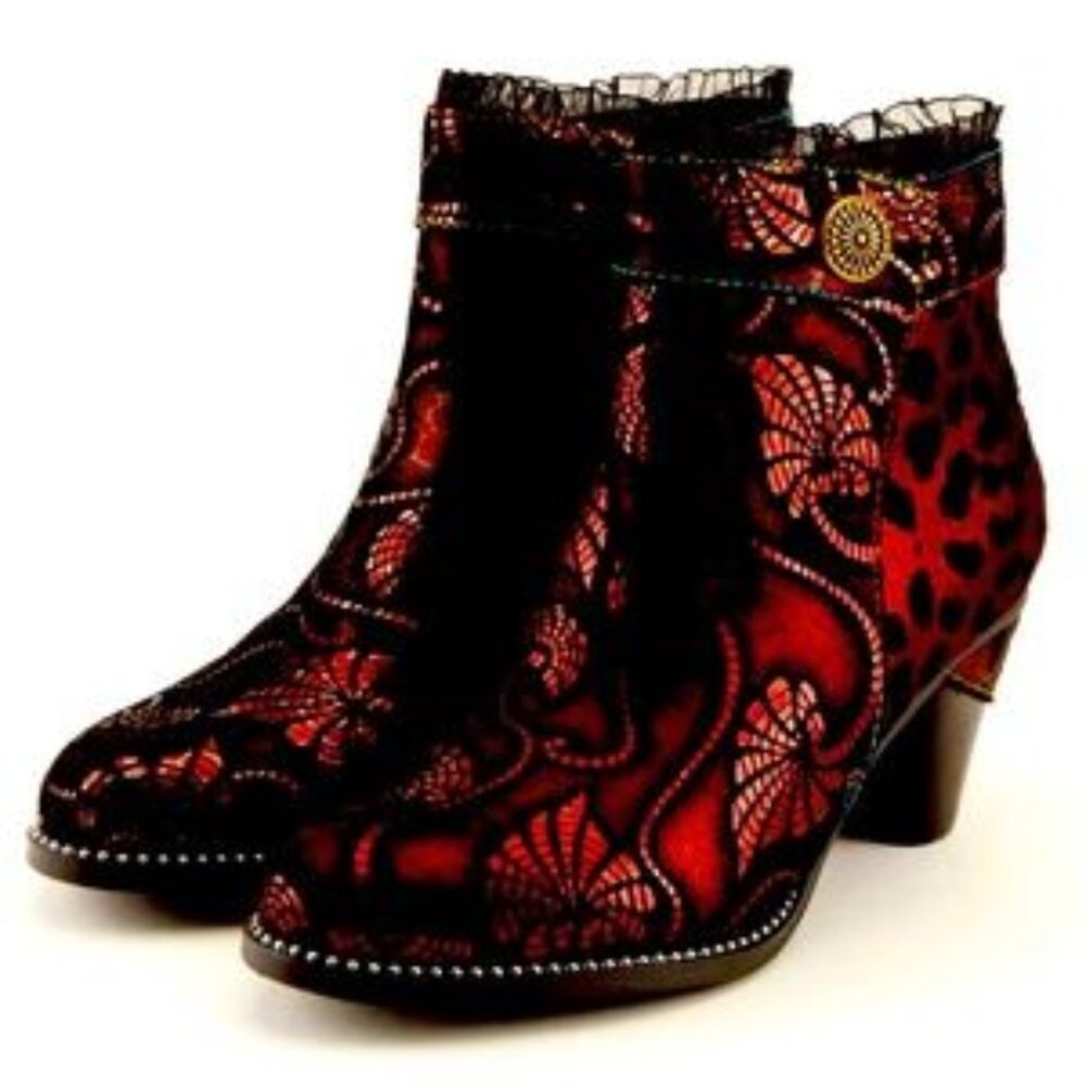 Spring Step L’Artiste Dessa Bootie Bordeaux Ankle Boot